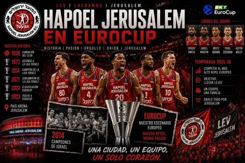 EuroCup 2026-27: equipos, formato, calendario y toda la información Hapoel Jerusalem en EuroCup