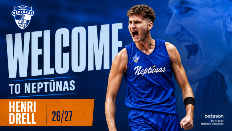 Henri Drell se une al Neptunas Klaipeda desde el Joventut Henri Drell Neptunas Klaipeda