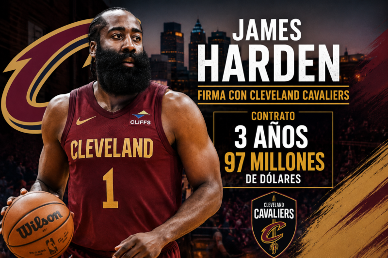 James Harden firma contrato de tres años y 97 millones con Cavaliers James Harden renueva Cavs