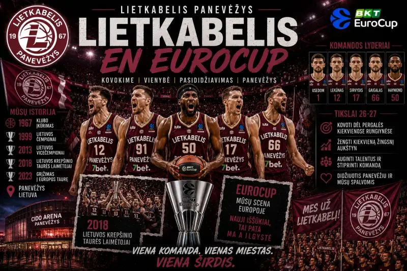 EuroCup 2026-27: equipos, formato, calendario y toda la información Lietkabelis Panevezys en EuroCup scaled