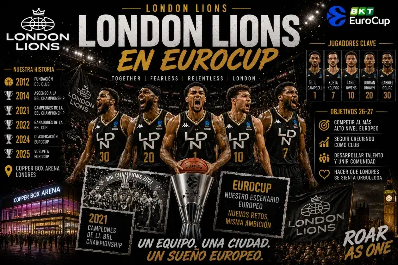EuroCup 2026-27: equipos, formato, calendario y toda la información London Lions en Eurocup scaled