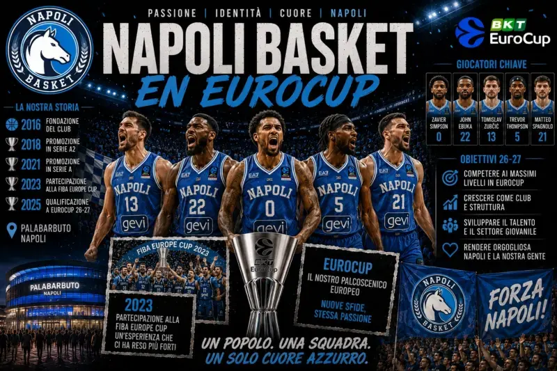 EuroCup 2026-27: equipos, formato, calendario y toda la información Napoli Basket en Eurocup