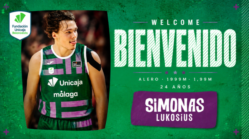 Simonas Lukosius: biografía, trayectoria, estadísticas y fichaje por Unicaja Simonas Lukosius Unicaja