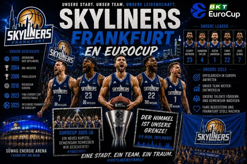 EuroCup 2026-27: equipos, formato, calendario y toda la información Skyliners Frankfurt en EuroCup