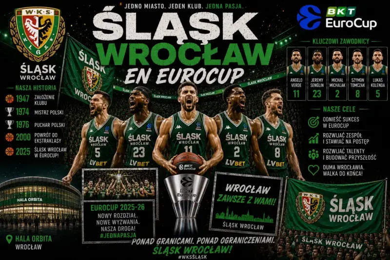 EuroCup 2026-27: equipos, formato, calendario y toda la información Śląsk Wrocław en EuroCup