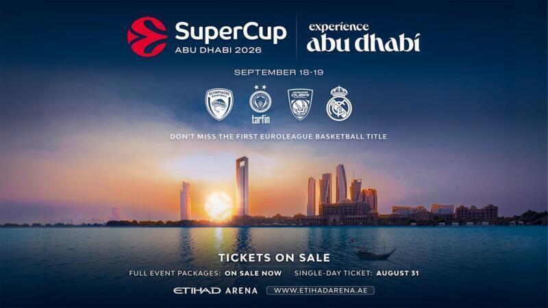 Abu Dabi acogerá la primera Supercopa de la Euroliga SuperCup Euroliga