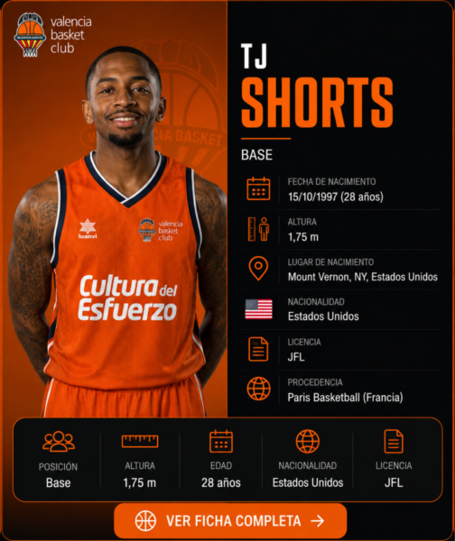 TJ Shorts Valencia Basket