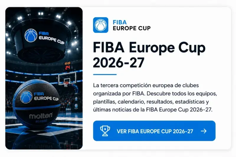 Tarjeta FIBA Europe Cup 26-27