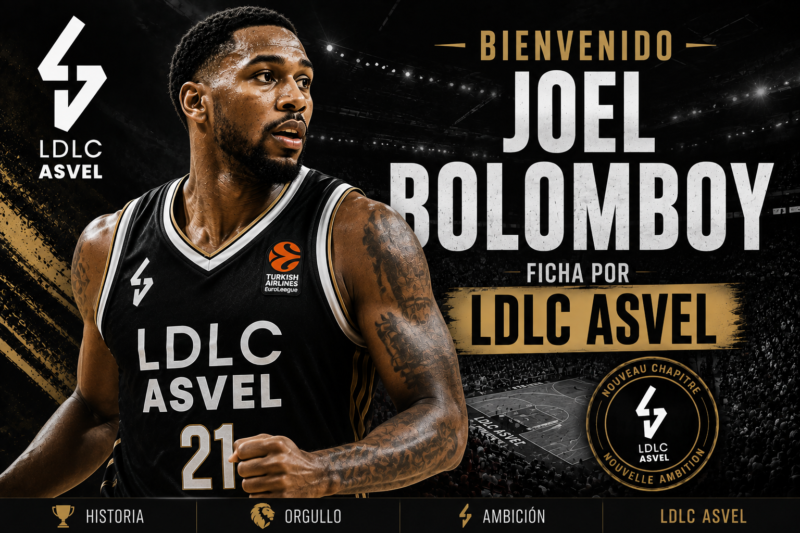 Joel Bolomboy se une a LDLC ASVEL Joel Bolomboy ASVEL