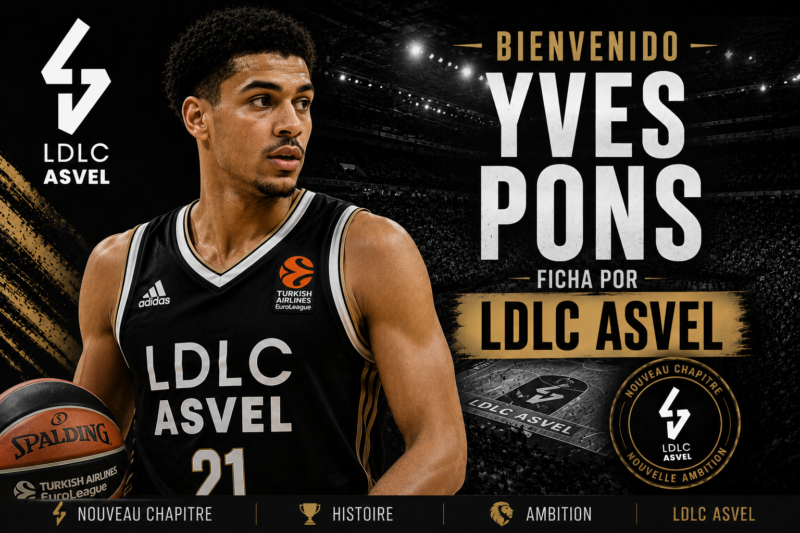 Yves Pons regresa a LDLC ASVEL Yves Pons ASVEL