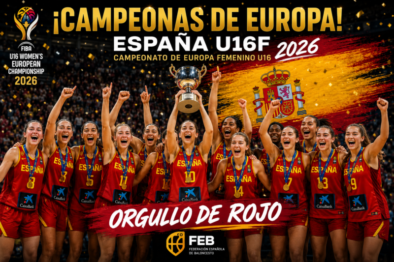 España logra la mayor diferencia histórica en la Final del Europeo U16F Europeo Sub 16 Femenino