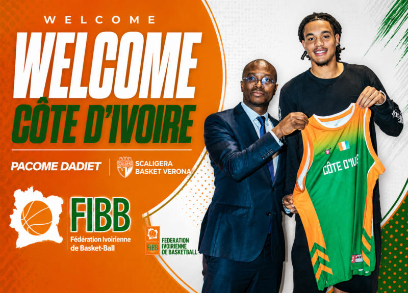 Pacome Dadiet, campeón de la NBA, se une a Costa de Marfil en las ventanas FIBA Pacome Dadiet Costa de Marfil