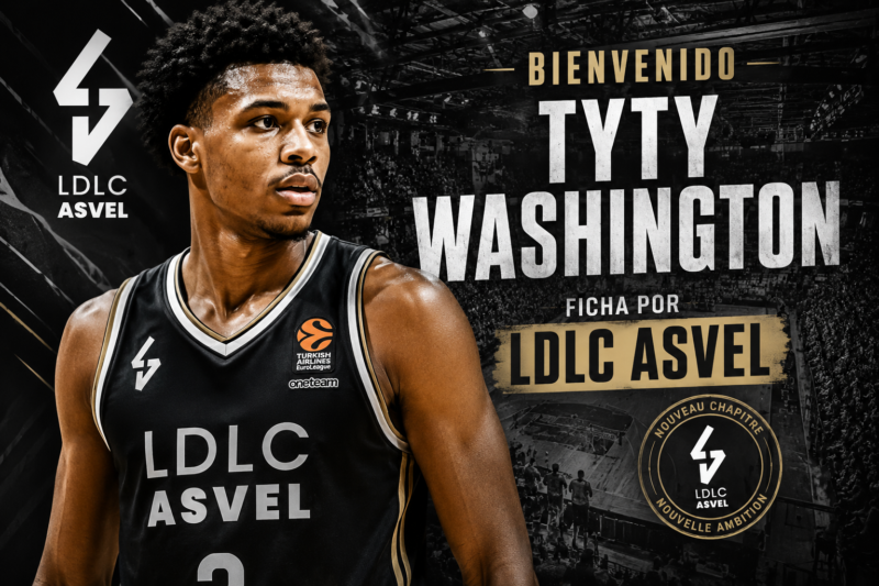 Tyty Washington se une a LDLC ASVEL TyTy Washington Asvel