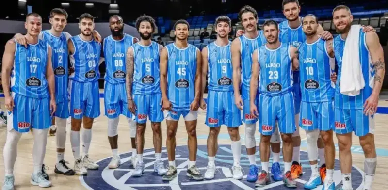 Breogán avanza y se enfrenta al Warszawa polaco en 84-105 Breogan Manchester Basketball