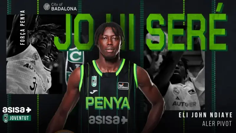 Eli John Ndiaye, nuevo refuerzo del Asisa Joventut cedido por Real Madrid Eli John Ndiaye Asisa Joventut