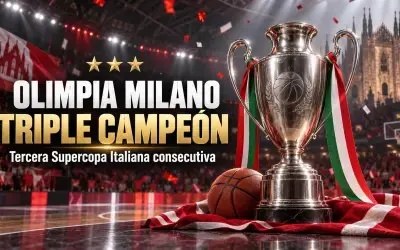 Olimpia Milano conquista su tercera Supercopa Italiana consecutiva Olimpia Milano conquista Supercopa Italiana