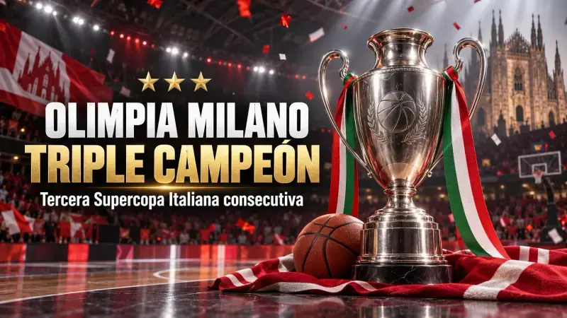 Olimpia Milano conquista su tercera Supercopa Italiana consecutiva Olimpia Milano conquista Supercopa Italiana scaled