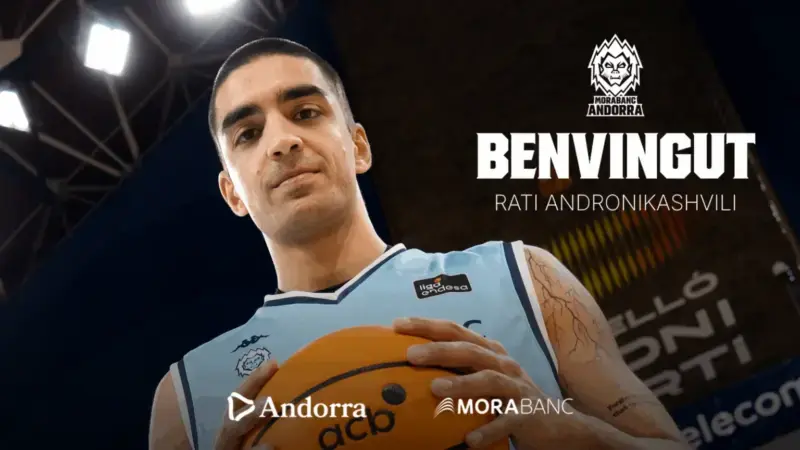 Rati Andronikashvili se une al MoraBanc Andorra por dos meses Rati Andronikashvili Andorra