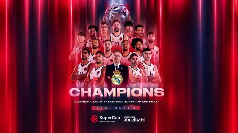 Primer título de Pedro Martínez en el Real Madrid 89-93 Supercopa Euroliga Real Madrid Campeón
