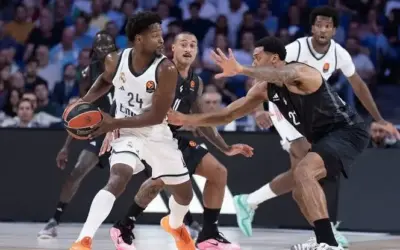Andrés Feliz enciende al Real Madrid: 111-92 al ASVEL y tercera victoria consecutiva en Euroliga Andres Feliz contra ASVEL