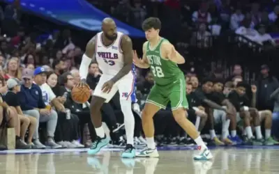Hugo González cierra la pretemporada NBA con 21 puntos y una victoria de Boston en la prórroga Hugo Gonzalez Lebron James
